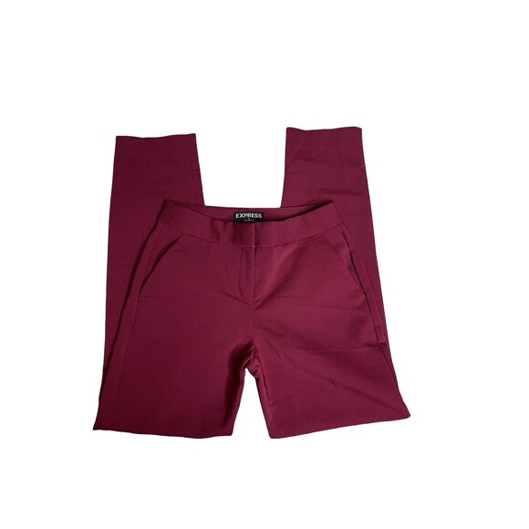 Express Women's Dress Pants Columnist Red Size 00 Professional Office - Picture 1 of 12